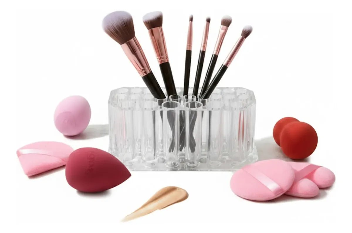 Kit Maquillaje | Brochas, Esponjas Beauty Blender y Organizador - Nordvik London