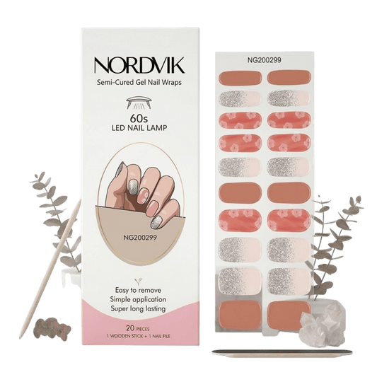 Uñas Gel Semi Curado Manicure - Flores Cherry Blossom - Nordvik London