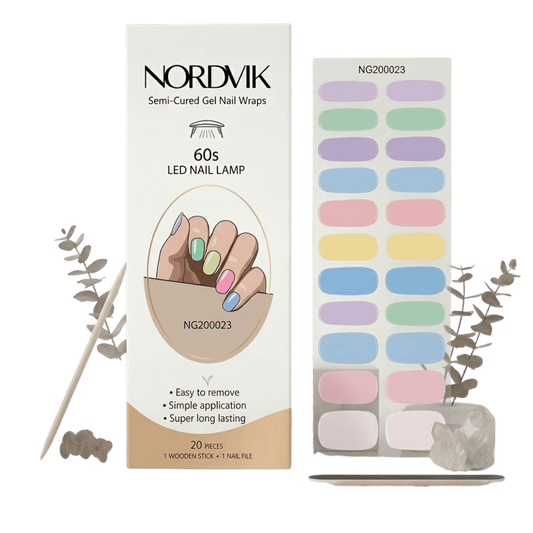 Uñas Gel Semi Curado Manicure - Rainbow - Nordvik London