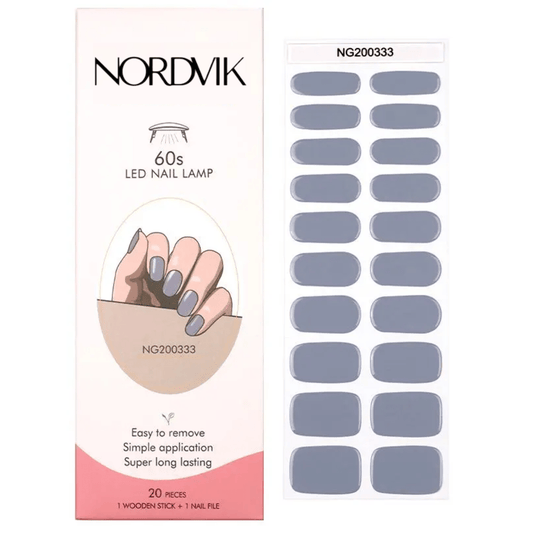 Uñas Gel Semi Curado Manicure - Gris Lavanda - Nordvik London