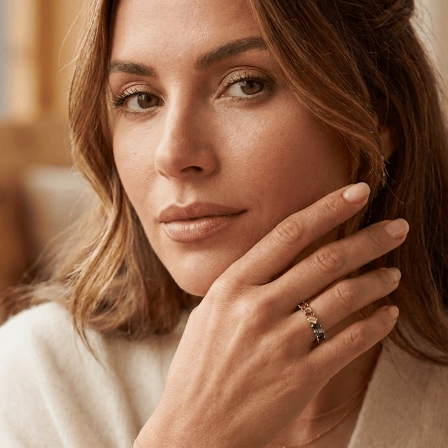Anillo Cintillo Rainbow - Silver - Nordvik London