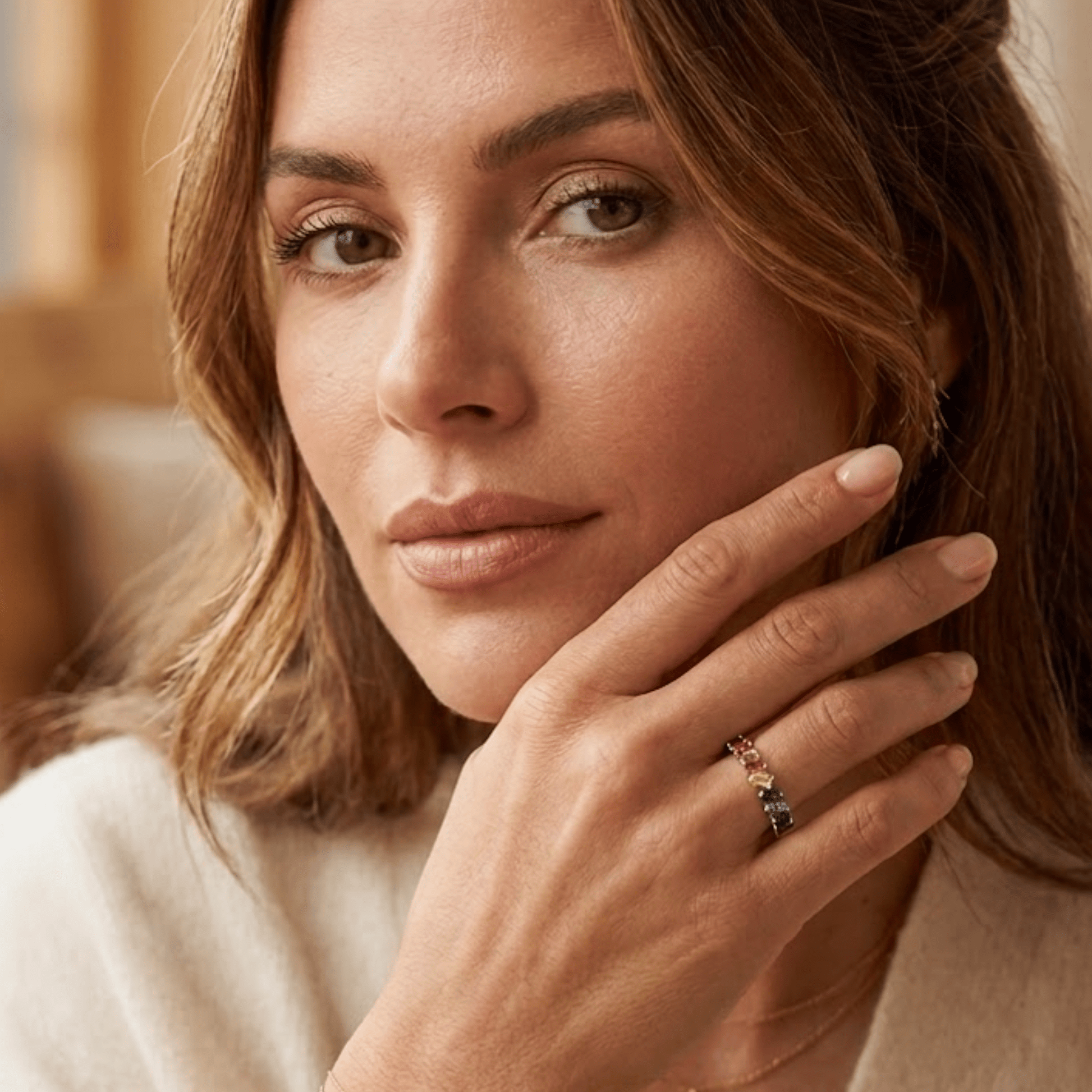 Anillo Cintillo Rainbow - Silver - Nordvik London