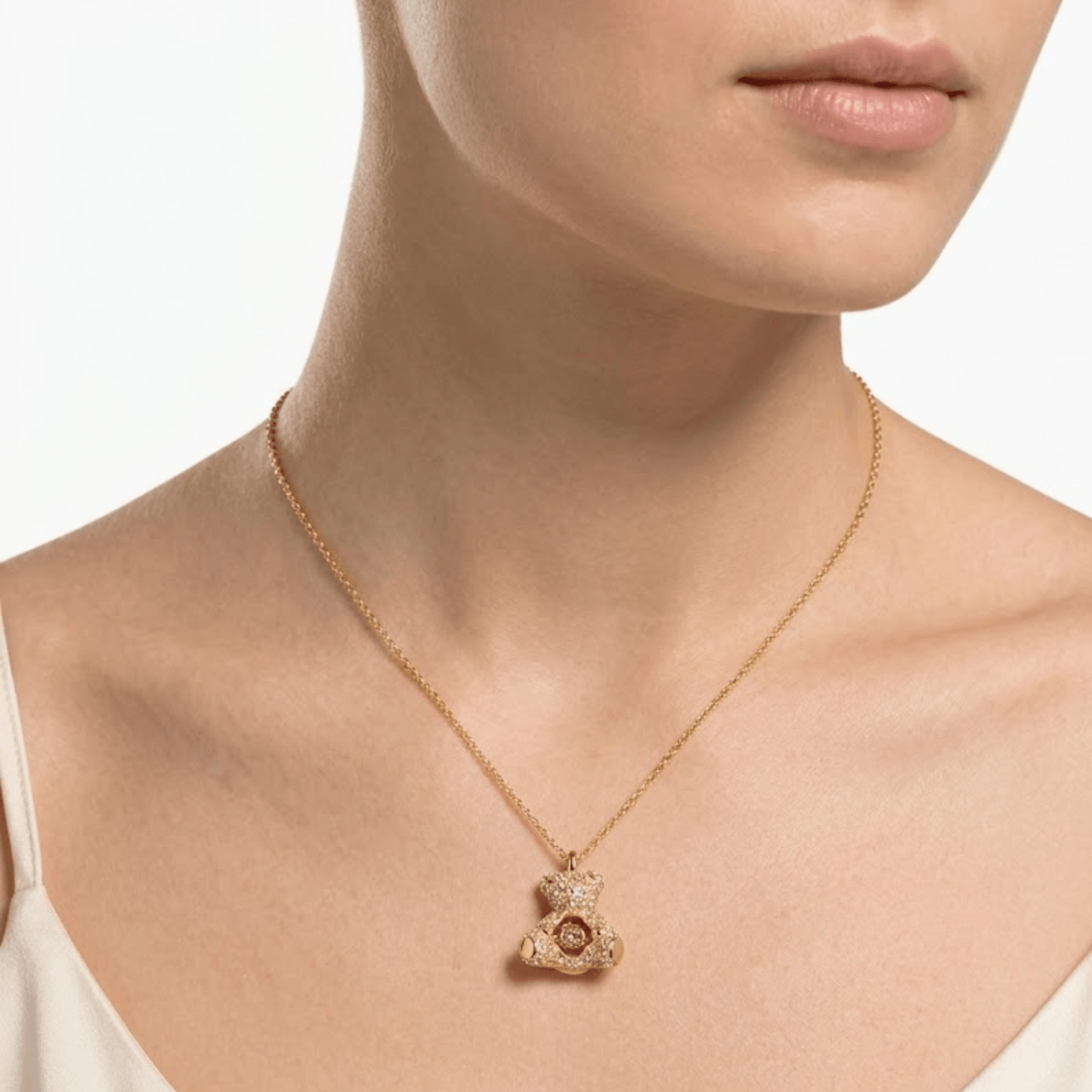 Collar Teddy Gold Osito Oro 18K Circonitas - Gold - Nordvik London