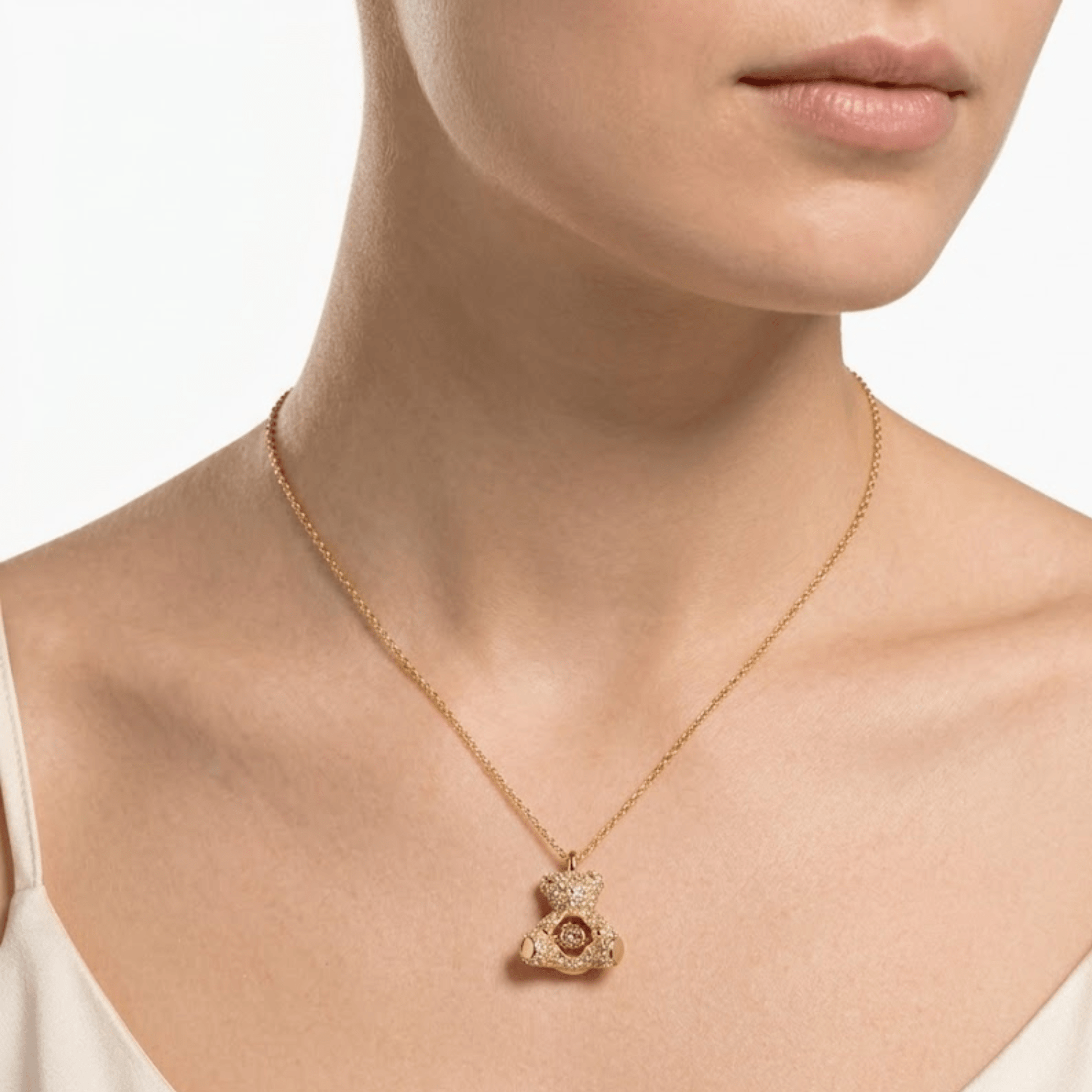 Collar Teddy Gold Osito Oro 18K Circonitas - Gold - Nordvik London