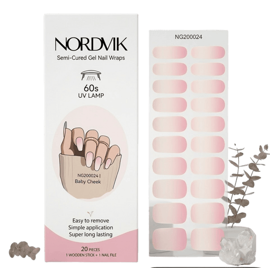 Uñas Gel Semi Curado Manicure - Degradé Baby Boomer - Nordvik London