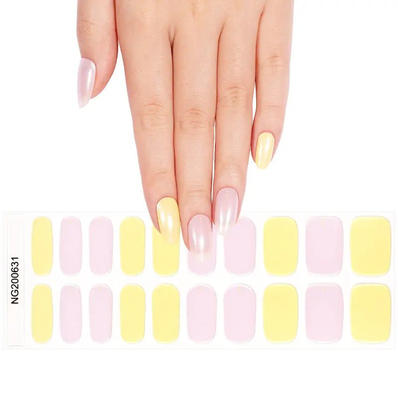 Uñas Gel Semi curado Manicure - Bicolor Rosa Amarillo - Nordvik London
