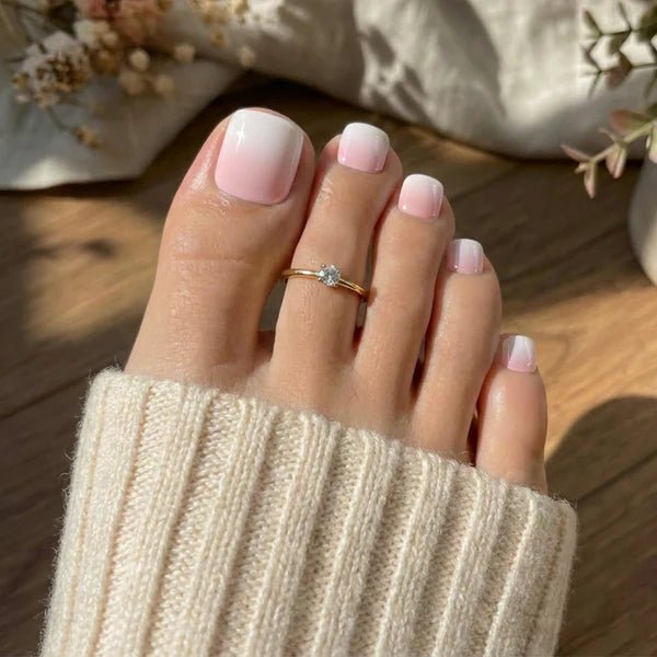 Uñas Gel Semi Curado Pedicure - Baby Boomer - Nordvik London