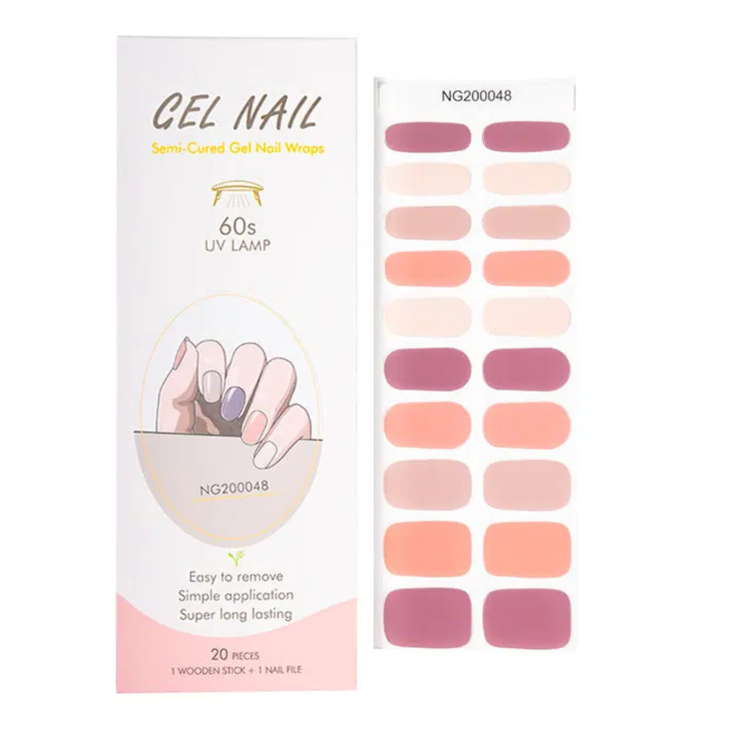Uñas Gel Semi Curado Manicure - Colores Nudes