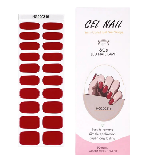Uñas Gel Semi curado Manicure - Rojo Italiano