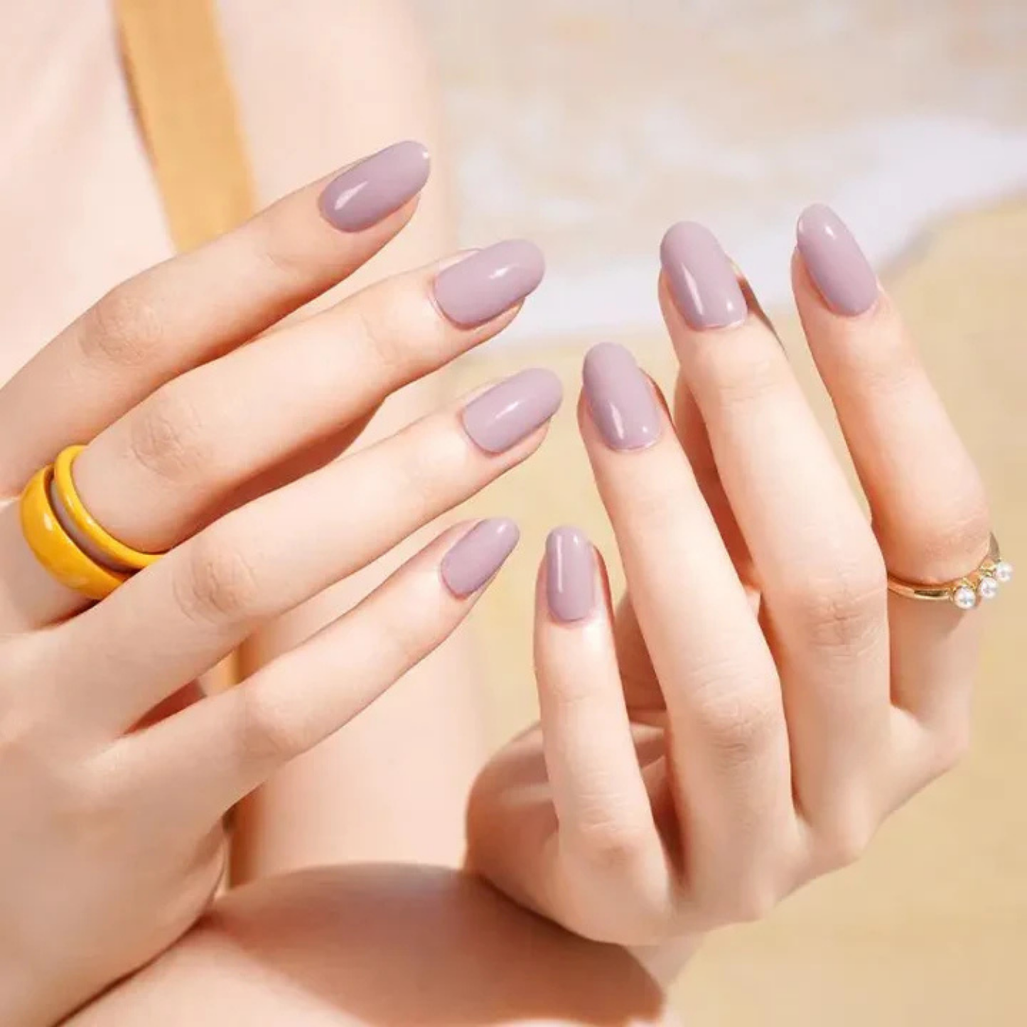 Uñas Gel Semi curado Manicure - Lila Solido