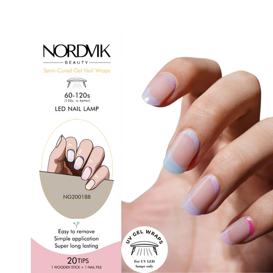 Uñas Gel Semi curado Manicure - Francesa Colores Pastel y Nudes