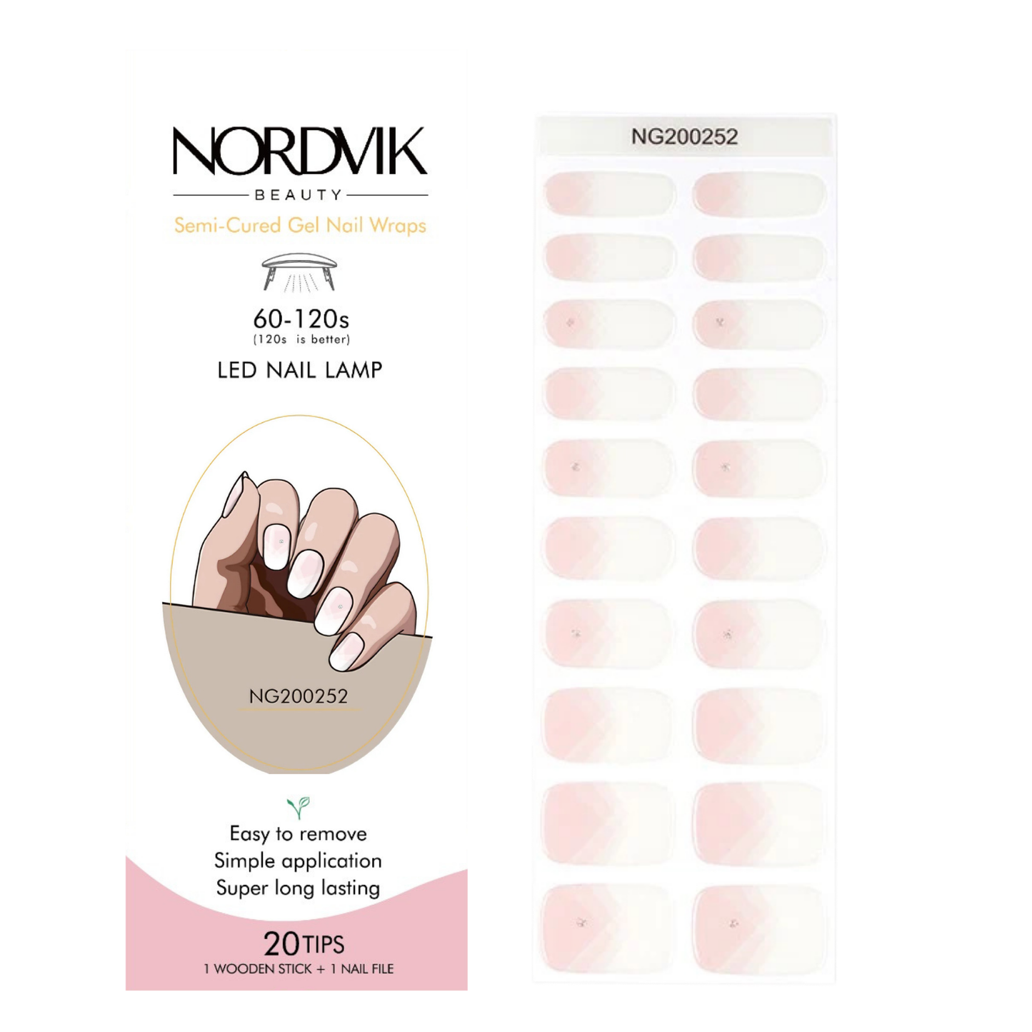 Uñas Gel Semi curado Manicure - Francesas Modernas