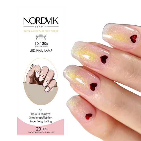 Uñas Gel Semi curado Manicure - Sutil Love