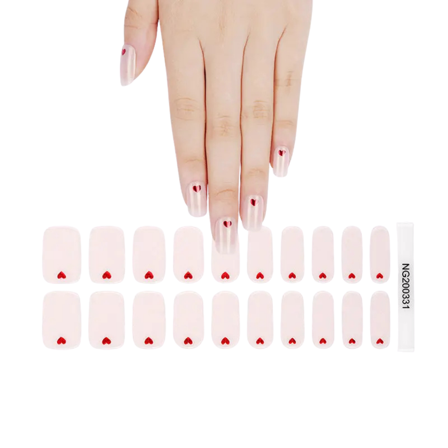 Uñas Gel Semi curado Manicure - Sutil Love