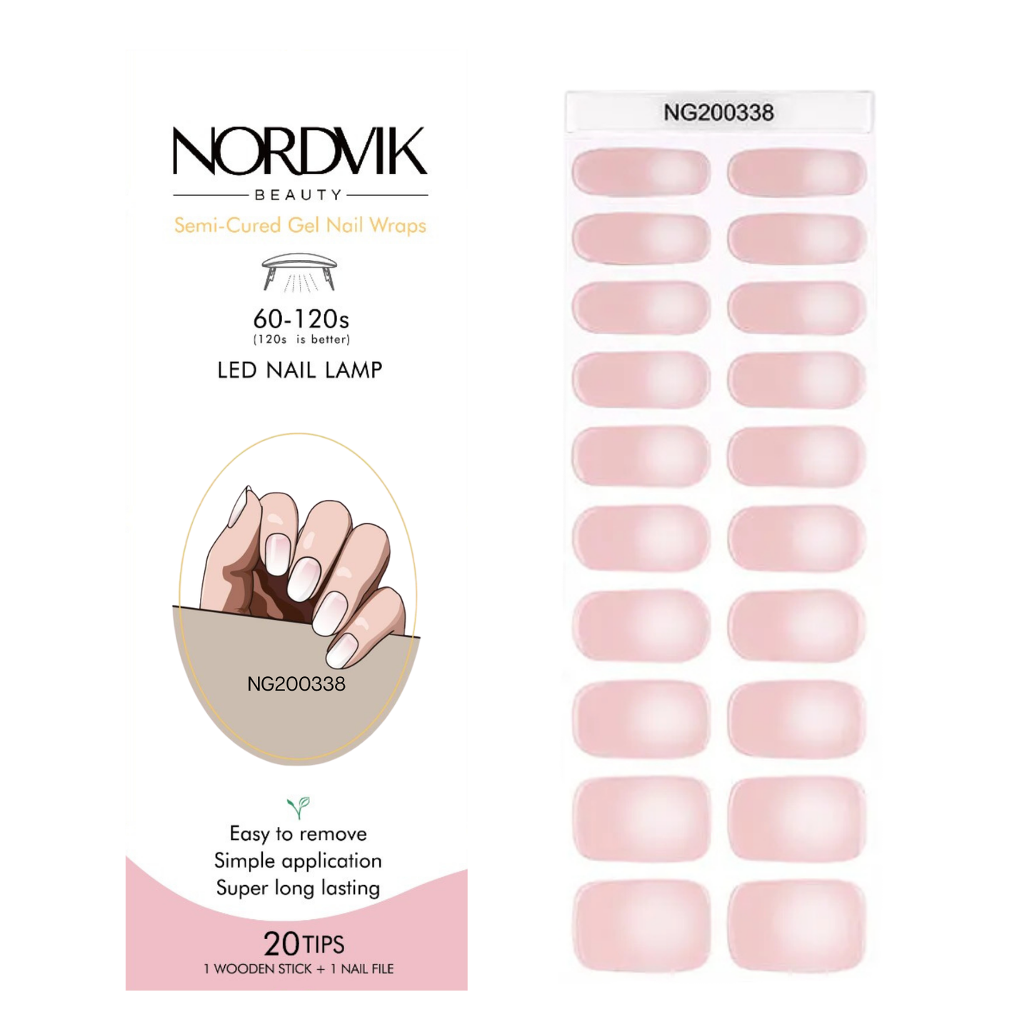 Uñas Gel Semi curado Manicure - Degradé Natural Elegante