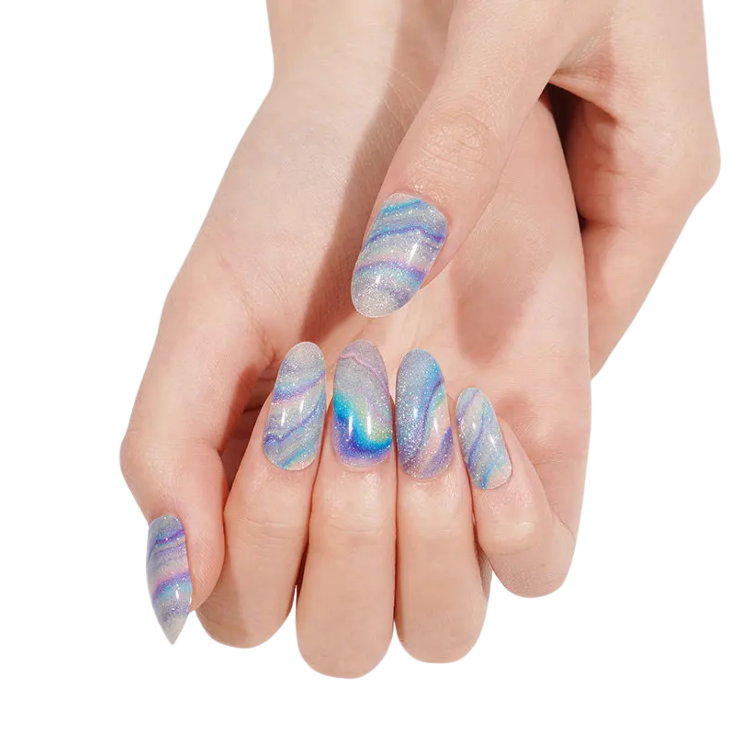 Uñas Gel Semi curado Manicure - Galactico Celeste
