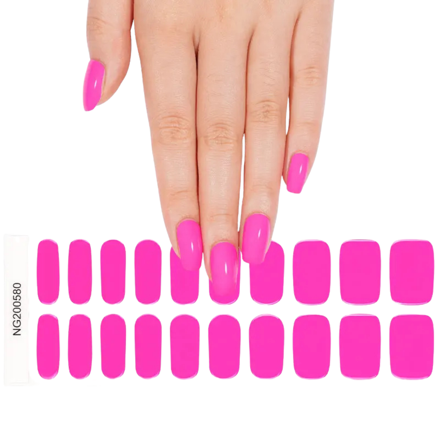 Uñas Gel Semi curado Manicure - Fucsia Solido