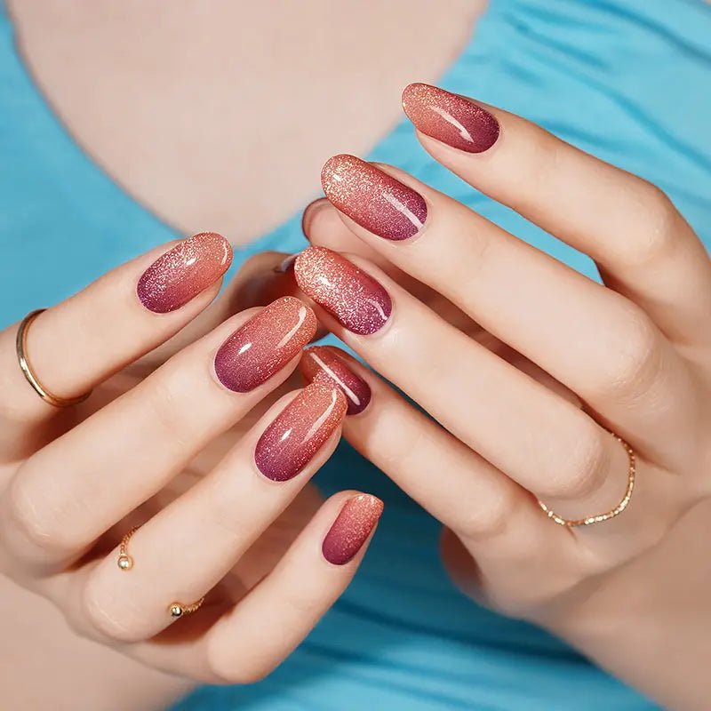 Uñas Gel Semi Curado Manicure - Degradé Sunset - Nordvik London