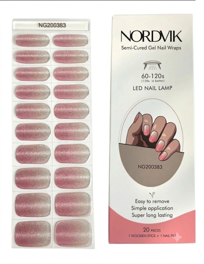 Uñas Gel Semi curado Manicure - Ojo de Gato Rosado - Nordvik London