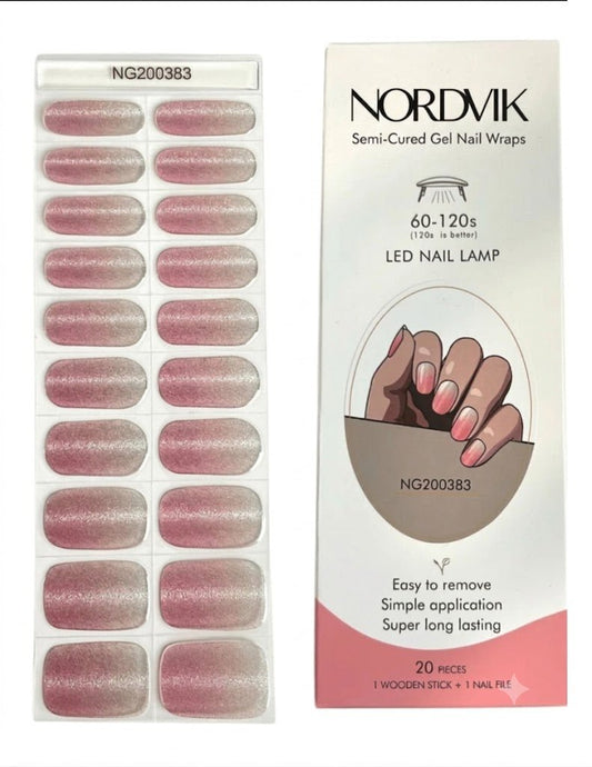 Uñas Gel Semi curado Manicure - Ojo de Gato Rosado - Nordvik London