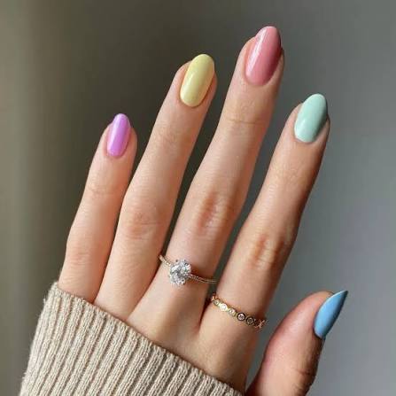 Uñas Gel Semi Curado Manicure - Rainbow - Nordvik London