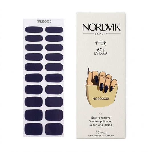 Uñas Gel Semi Curado Manicure -Midnight Dark Blue - Nordvik London
